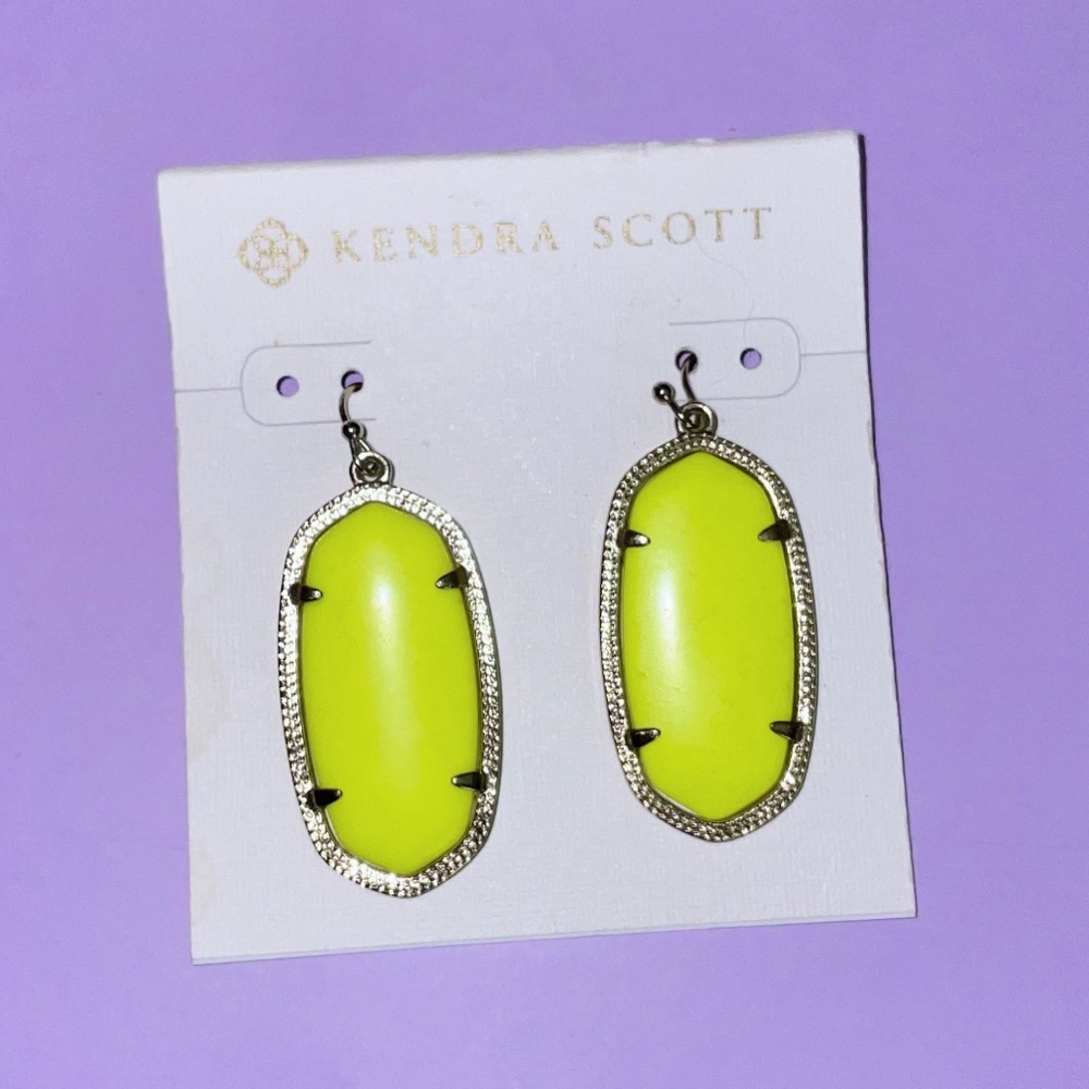 Neon Yellow Elle Earrings